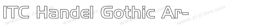 ITC Handel Gothic Ar字体转换